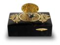 Tortoiseshell and gilt metal singing bird box, by Bontems