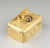 Antique Gilt metal singing bird box, by Raymy