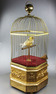 Antique coin-operated large singing canary-in-cage, by Bontems