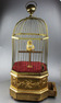 Antique coin-operated large singing canary-in-cage, by Bontems