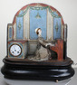 Antique lady pianist musical automaton with timepiece, by Jean Phalibois