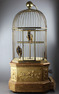 Antique coin-operated large double singing birds-in-cage, by Bontems