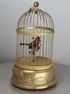 A small vintage circular single singing bird-in-cage, by Bontems