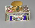 Antique silver-gilt and full painted enamel singing bird box, by Karl Griesbaum,