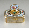 Antique silver-gilt and enamel singing bird box, by Charles Bruguier