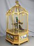 Museum-standard ormolu-bronze and Sevres-plaques double singing birds-in-cage, by Bontems