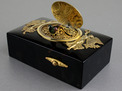 Tortoiseshell and gilt metal singing bird box, by Bontems