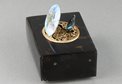 Antique Tortoiseshell and pictorial enamel singing bird box, by Bontems