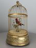 A small vintage circular single singing bird-in-cage, by Bontems