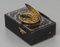 Antique inlaid mottled tortoiseshell and pictorial enamel singing bird box