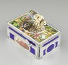 Silver-gilt and pictorial enamel Memento Mori singing bird box, by Karl Griesbaum