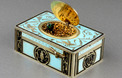 Vintage silver-gilt and two-tone enamelled singing bird box, by Karl Griesbaum