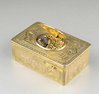 Antique Gilt metal singing bird box, by Bontems,