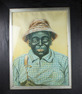 Antique expression-changing portrait picture automaton of a black farmer, by Hoyt