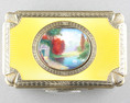 Silver gilt and enamel singing bird box with timepiece, by C. H. Marguerat