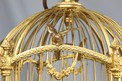 Museum-standard ormolu-bronze and Sevres-plaques double singing birds-in-cage, by Bontems