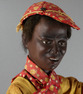 A very rare and fine antique black boy banjo player musical automaton, by Gustave Vichy