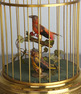 Vintage small double singing birds-in-cage, by Karl Griesbaum