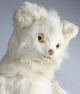 A vintage white cat ironing automaton, by Roullet & Decamps