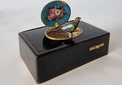 Gold and Tortoiseshell Singing Bird Box by Rochat