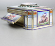 Vintage silver and full pictorial enamel singing bird box, by Karl Griesbaum