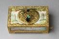 Gilt metal and painted ivory panel singing bird box, by C. H. Marguerat