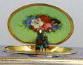 Antique silver-gilt and enamel singing bird box, by Charles Bruguier