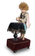 Very rare and fine antique girl magician musical automaton, by Renou