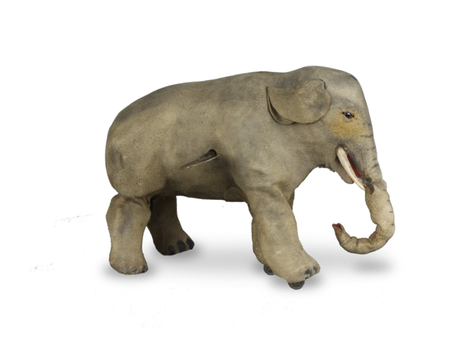 Walking buff-hide elephant automaton, by Roullet & Decamps