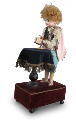 Very rare and fine antique girl magician musical automaton, by Renou