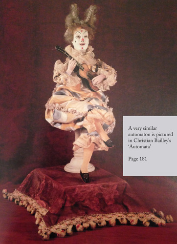 Antique Guitar playing Clown musical automaton, by Leopold Lambert