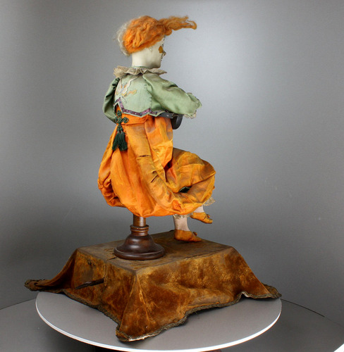 Antique Guitar playing Clown musical automaton, by Leopold Lambert