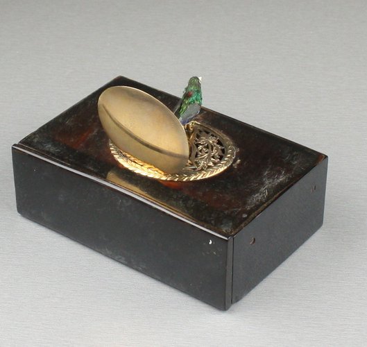 Antique Tortoiseshell and gilt metal singing bird box, by Bontems