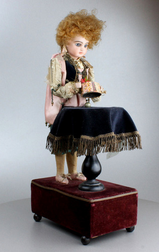 Very rare and fine antique girl magician musical automaton, by Renou