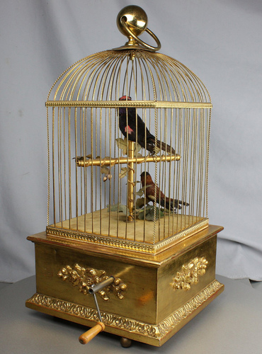 Large Double Singing bird cage by Reuge