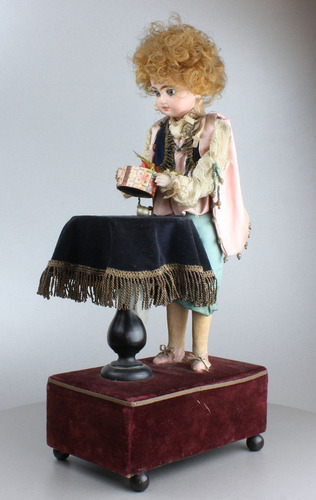 Very rare and fine antique girl magician musical automaton, by Renou