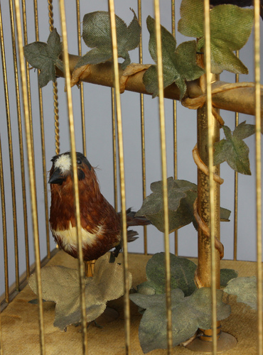 Large Double Singing bird cage by Reuge