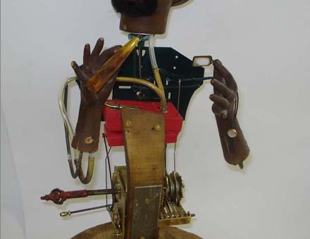 Antique Black smoker automaton, by Gustave Vichy