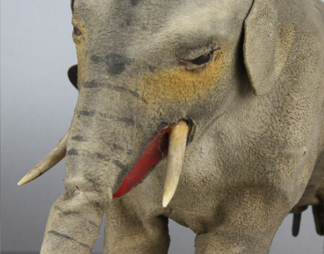 Walking buff-hide elephant automaton, by Roullet & Decamps