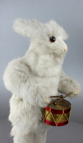 rabbit with drum by Roullet Decamps