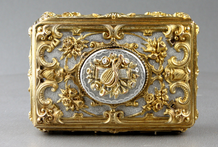 Antique Fusee Singing Bird Box by Omer LeGrand